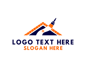 Remodeling - Home Roof Painting logo design