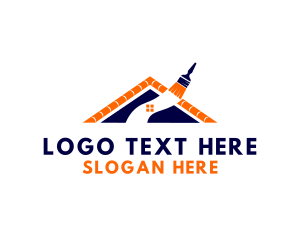Roof - Home Roof Painting logo design