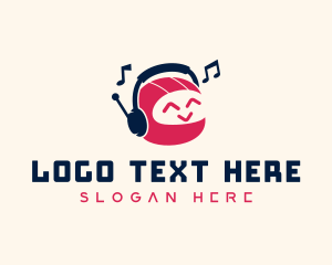Headset - Robot Headphones Music logo design