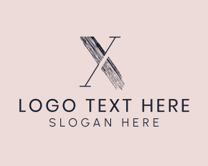 Beauty Blogger Letter X  Logo