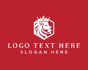 High End - Royal Crown Lion logo design