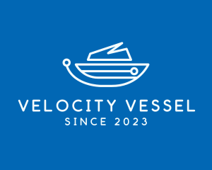 Modern Speedboat Circuit logo design