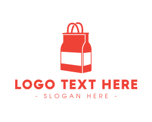 Shop - Bottle Shop Bag logo design