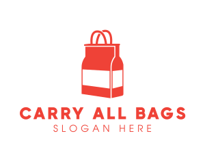 Bag - Bottle Shopping Bag logo design