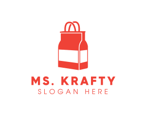 Beverage - Bottle Shopping Bag logo design