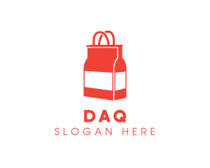 Bottle Shopping Bag logo design