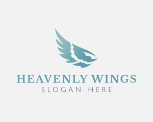 Beauty Angel Wings logo design