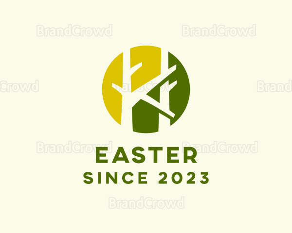 Forest Tree Branches Logo