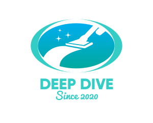 Deep Cleaning Vacuum  logo design