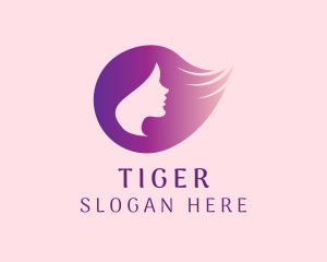 Woman Hair Beauty Salon Logo