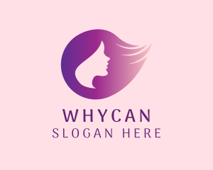 Hair Bun - Woman Hair Beauty Salon logo design