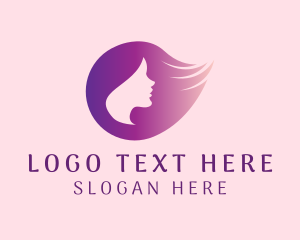Female - Woman Hair Beauty Salon logo design