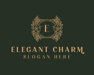 Elegant Flower Boutique logo design