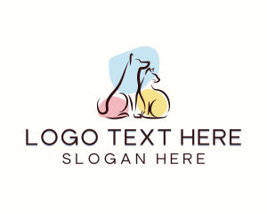 Adoption - Animal Pet Grooming logo design