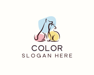 Animal Pet Grooming Logo