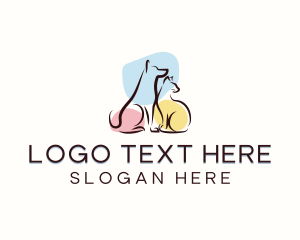 Domesticated - Animal Pet Grooming logo design