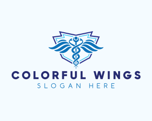 Caduceus Health Hospital logo design