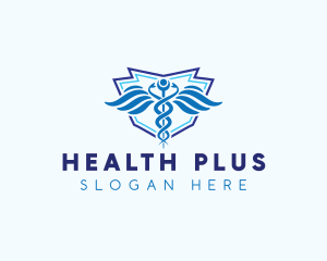 Caduceus Health Hospital logo design