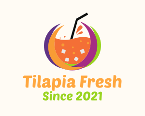 Tropical Fresh Drink logo design