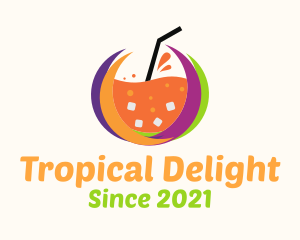 Tropical Fresh Drink logo design