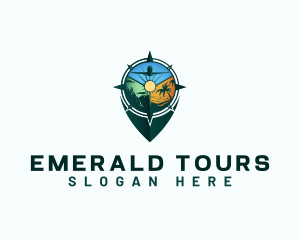 Travel Tour Locator logo design