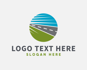 Road - Road Logistics Expressway logo design