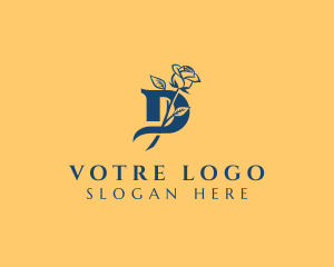Elegant Rose Letter D Logo