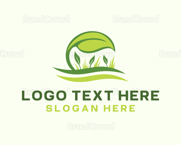 Leaf Grass Landscaping Logo