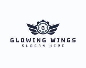 Gear Wing Mechanic logo design