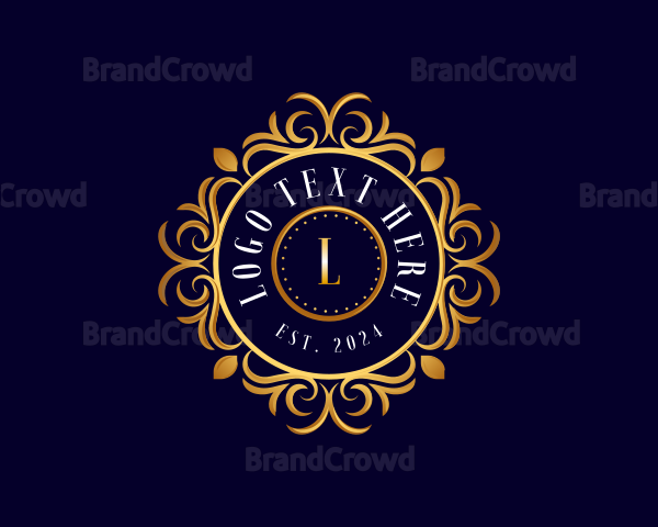 Floral Boutique Crest Logo