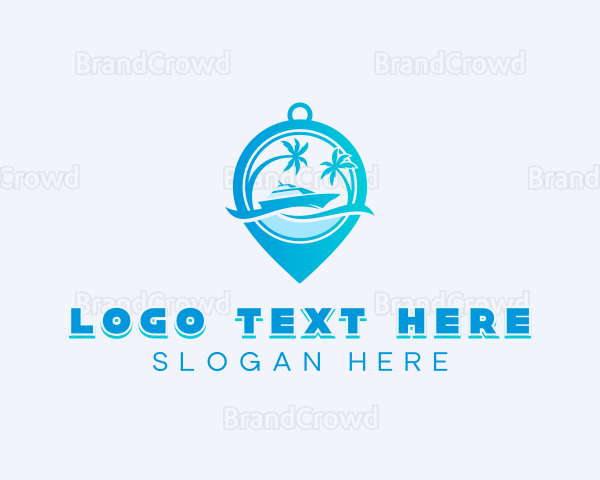 Beach Boat Island Logo