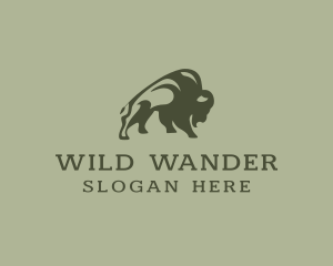 Wild Bison Animal logo design