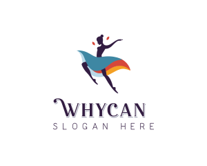 Gymnast Ballet Performer Logo