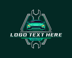 Transportation - Car Auto Mechanic Wrench logo design