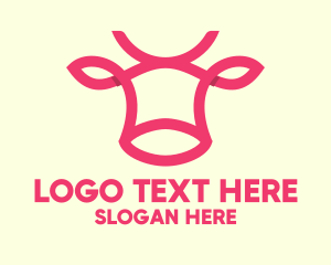 Cow - Dairy Farm Cow logo design