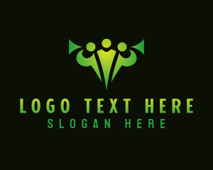 Support Group - Community People Organization logo design