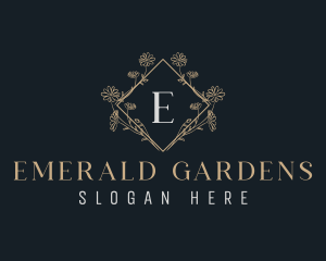 Natural Flower Garden logo design