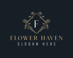 Natural Flower Garden logo design