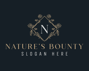 Natural Flower Garden logo design