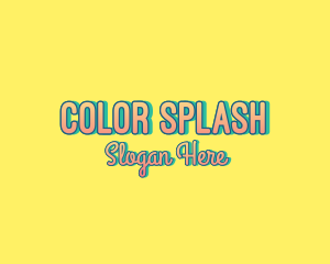 Fun Retro Colorful logo design