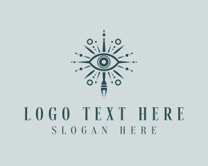 Tarot - Mystic Bohemian Eye logo design