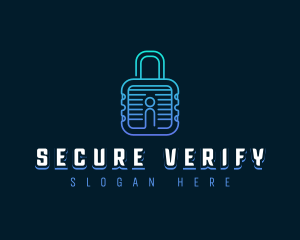 Authentication - Cyber Protective Padlock logo design