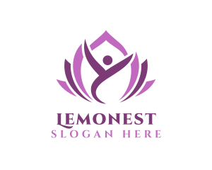 Purple Human Lotus Logo