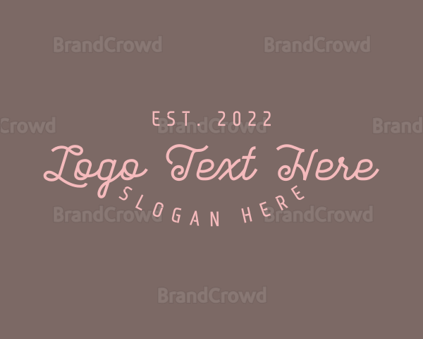 Stylish Feminine Brand Logo