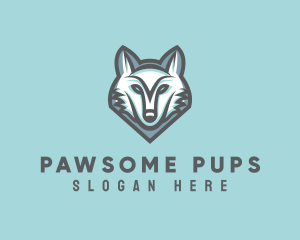 Canine Dog Wolf logo design