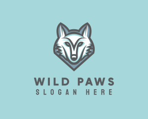 Canine Dog Wolf logo design