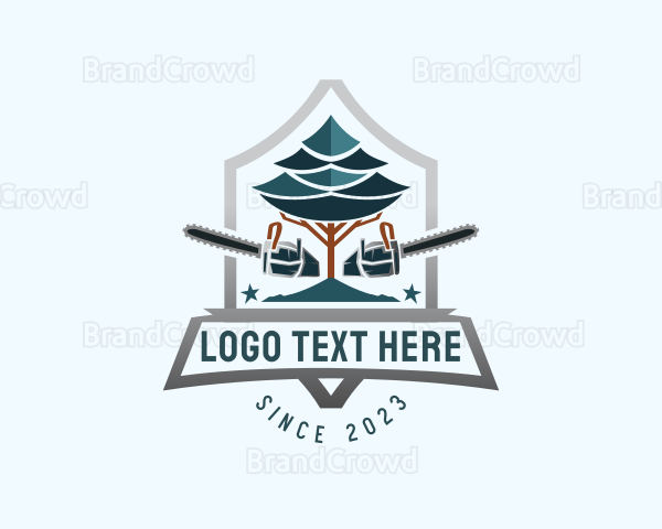 Woodwork Lumberjack Logger Logo