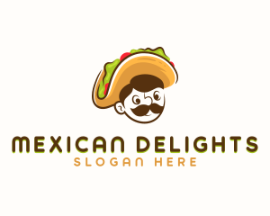 Tacos Burrito Mexican logo design