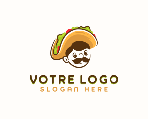 Snack - Tacos Burrito Mexican logo design