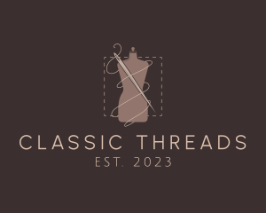 Mannequin Needle Thread logo design